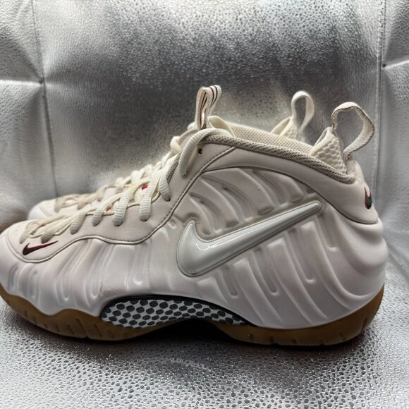 Size 10.5 Nike Foamposite Pro Gucci‎ White Gym Mens Basketball Shoes 624041-102 main image 11
